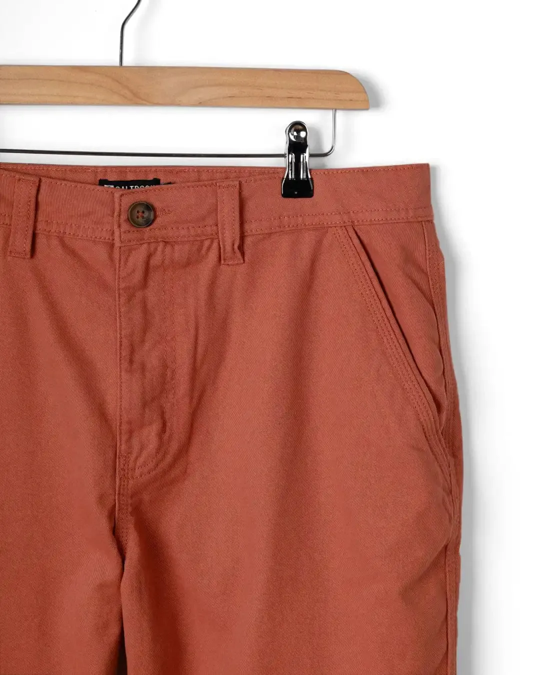 Saltrock Mens Chino Shorts Dark Orange