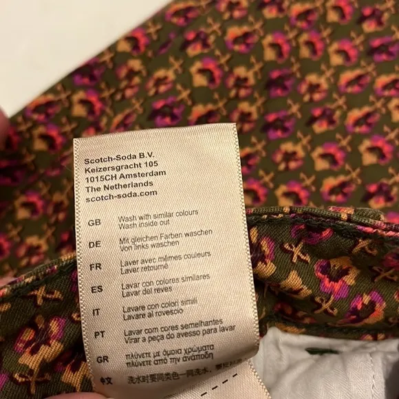 Scotch &amp; Soda Printed La Bohemienne Midrise Skinny Jeans - Size 29/32