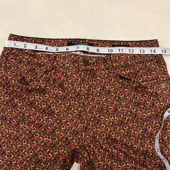 Scotch &amp; Soda Printed La Bohemienne Midrise Skinny Jeans - Size 29/32