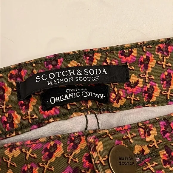Scotch &amp; Soda Printed La Bohemienne Midrise Skinny Jeans - Size 29/32