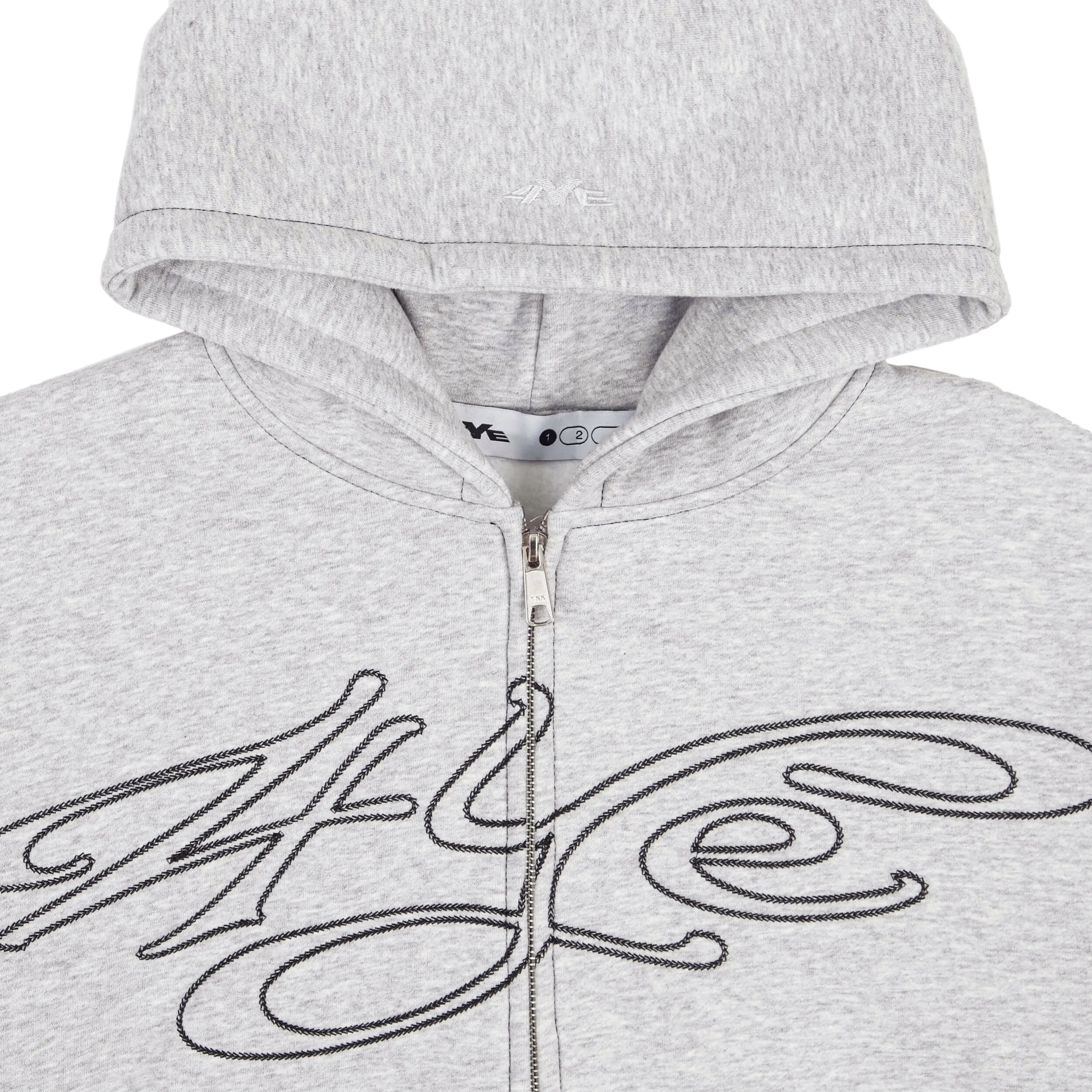 Signature Zip Hoodie - Light H.Grey/Black