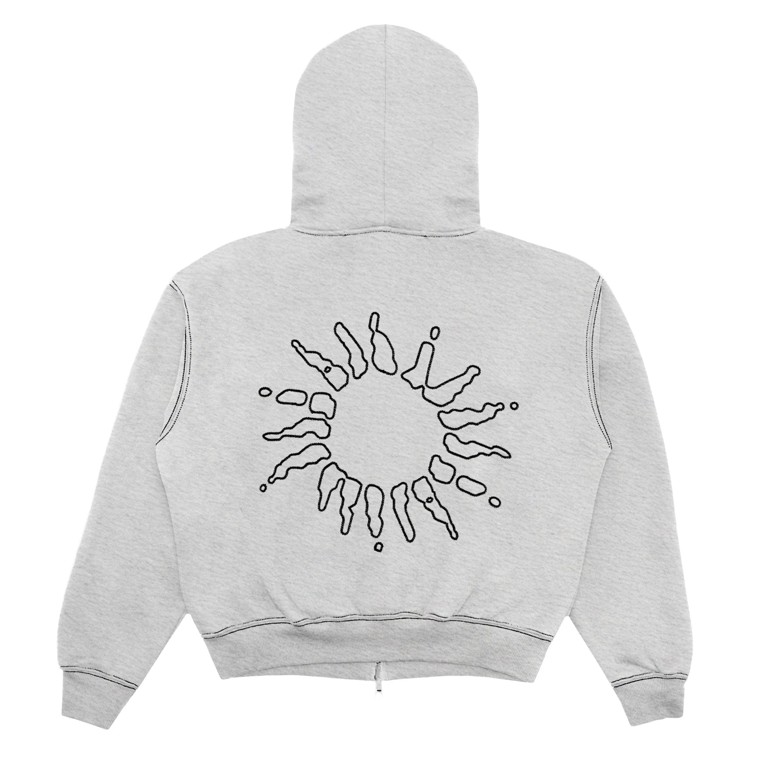 Signature Zip Hoodie - Light H.Grey/Black