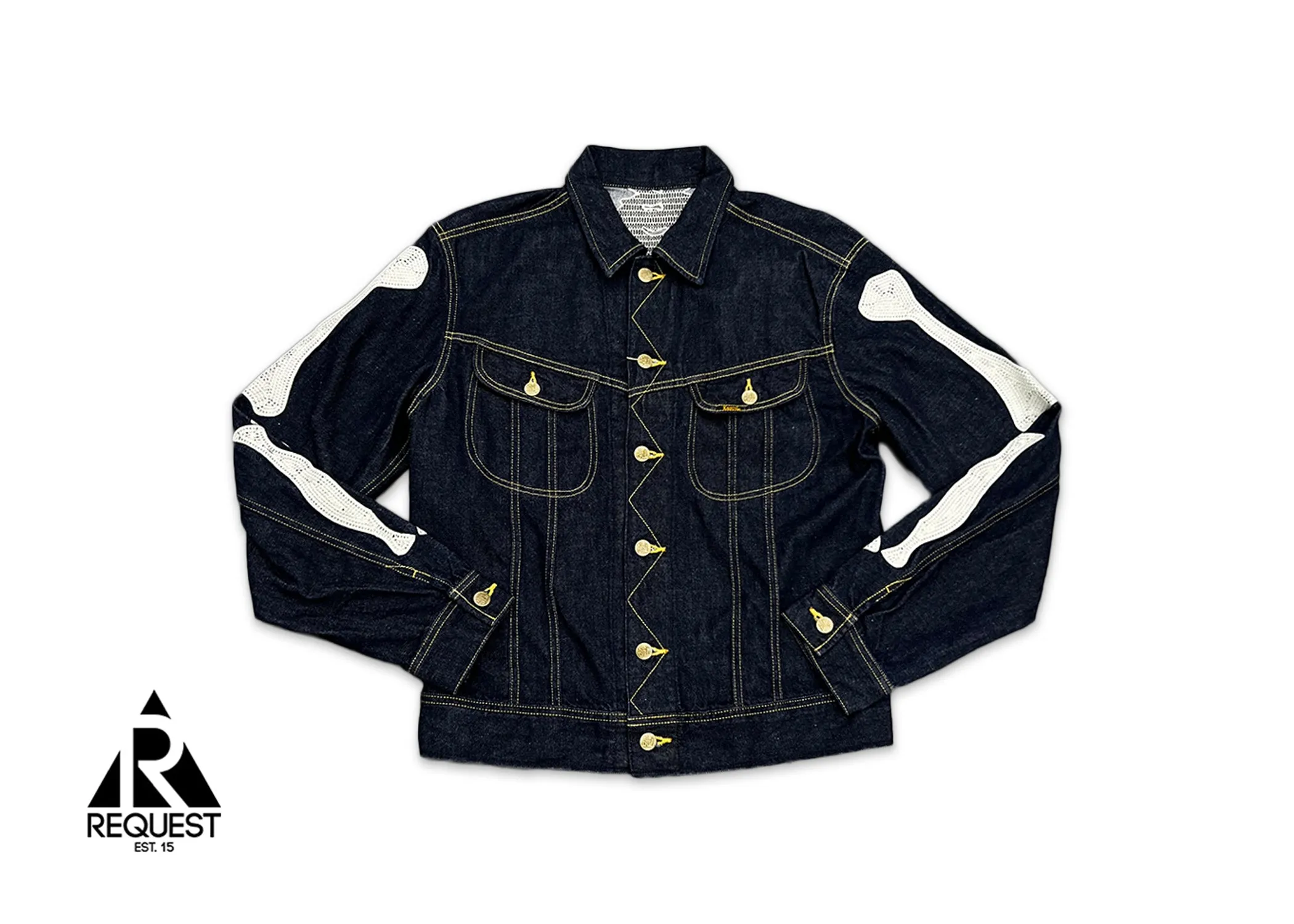 Skeleton Denim Jacket "Indigo"