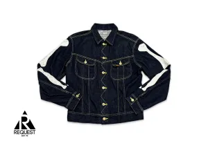 Skeleton Denim Jacket "Indigo"
