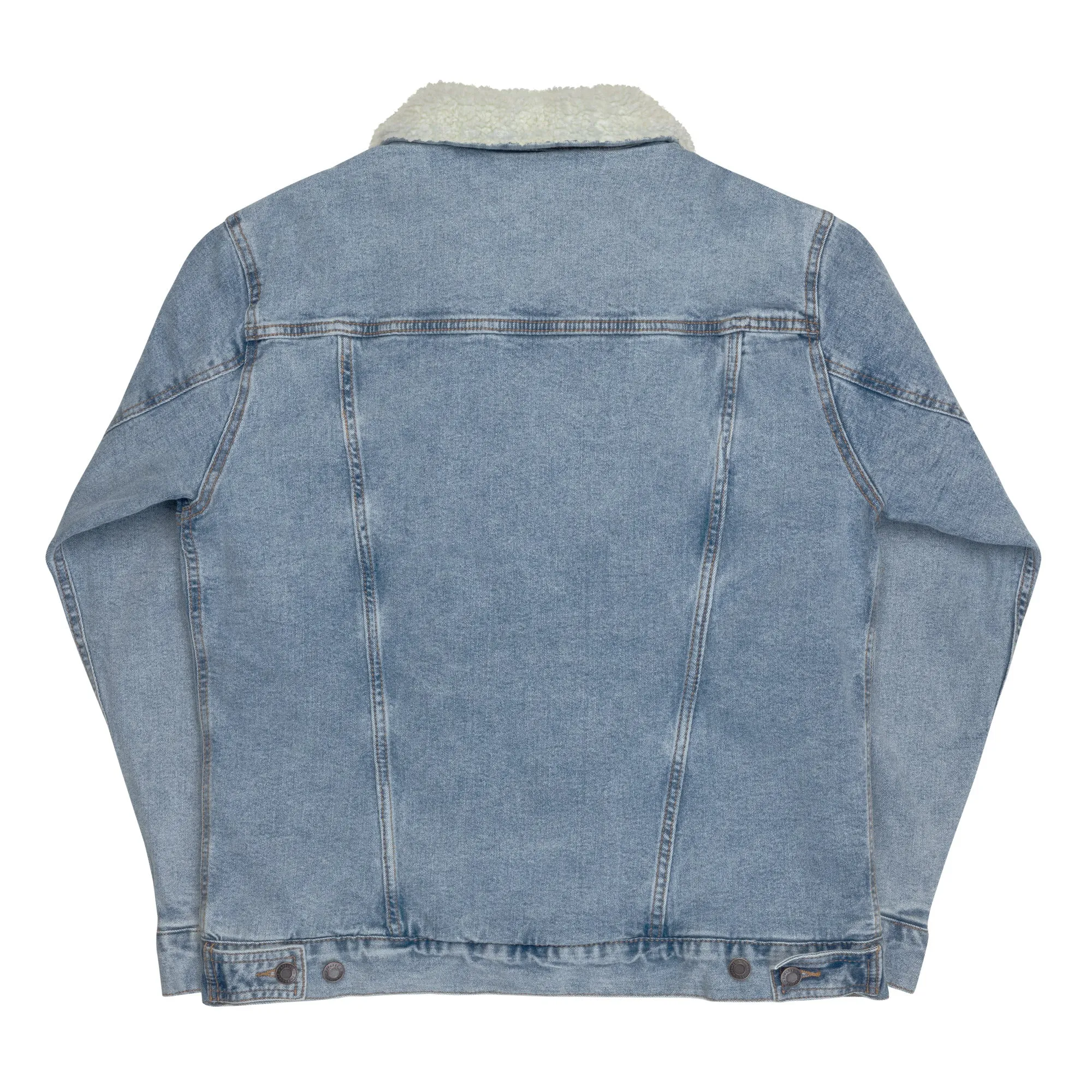 Skull Denim Sherpa Jacket