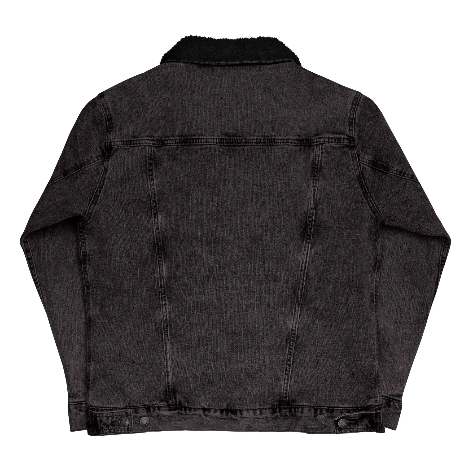 Skull Denim Sherpa Jacket