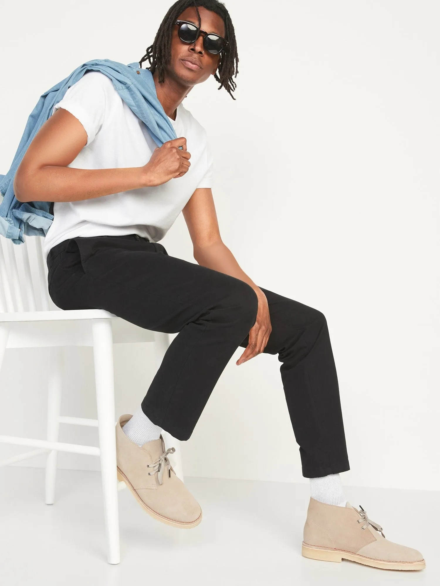 Slim Built-In Flex Rotation Chino Pants for Men