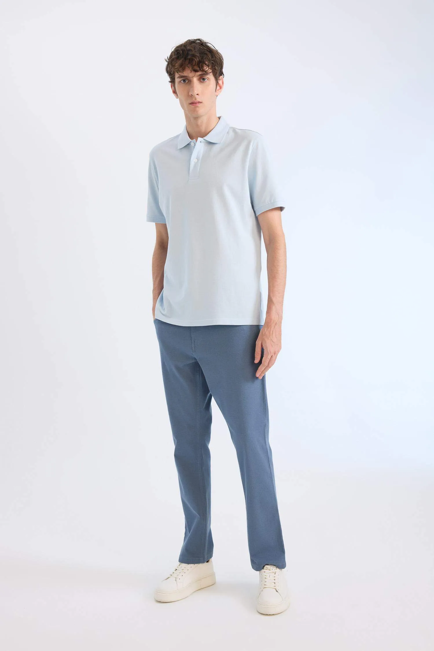 Slim Fit Fit Fit Narrow Leg Chino Canvas Pants