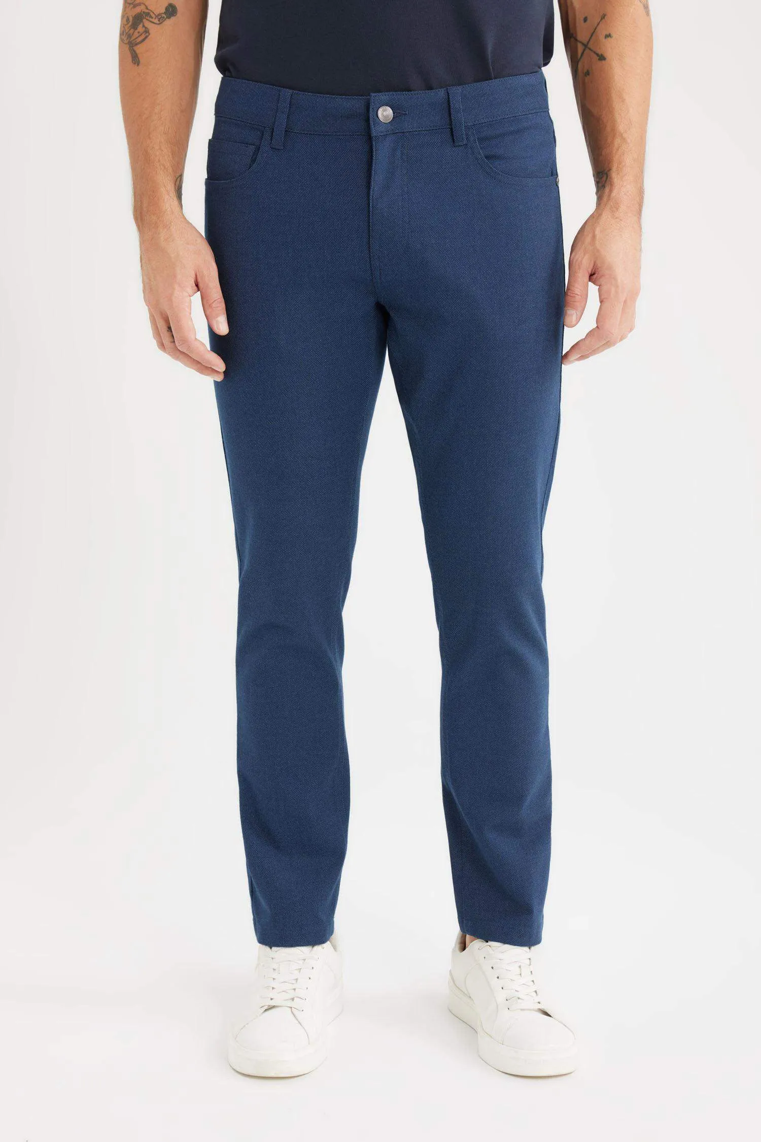Slim Fit Fit Fit Narrow Leg Chino Canvas Pants