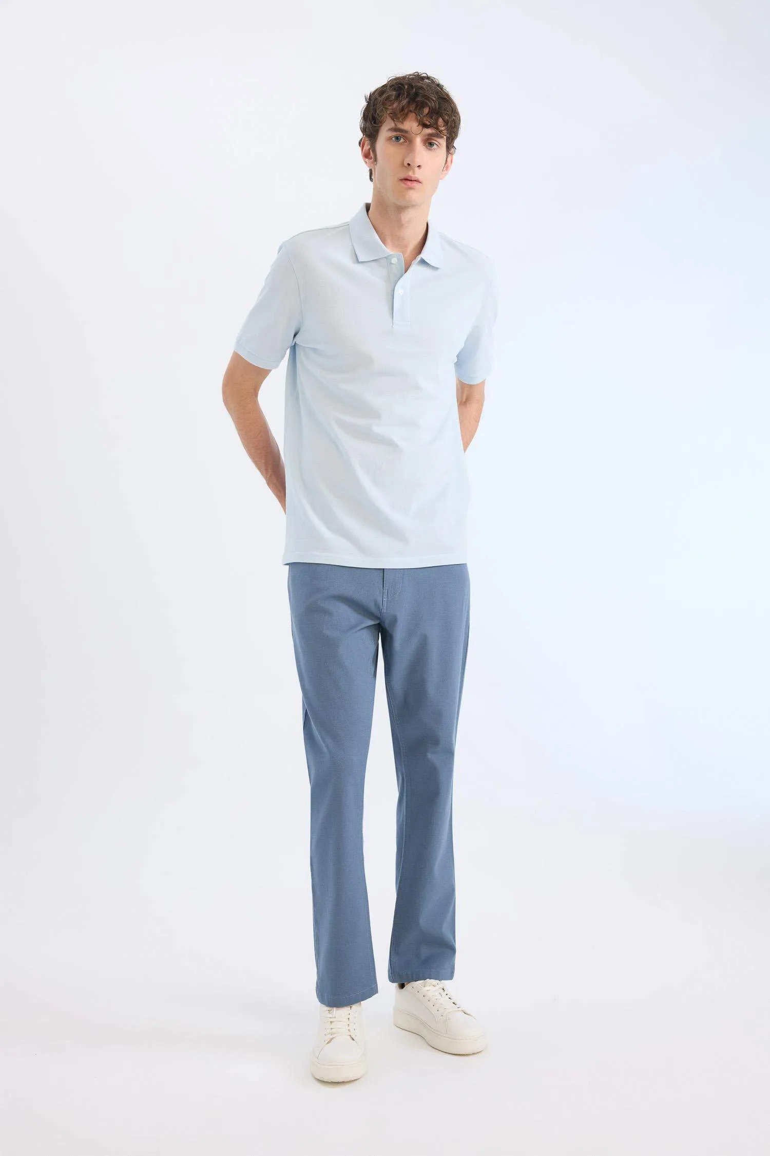 Slim Fit Fit Fit Narrow Leg Chino Canvas Pants