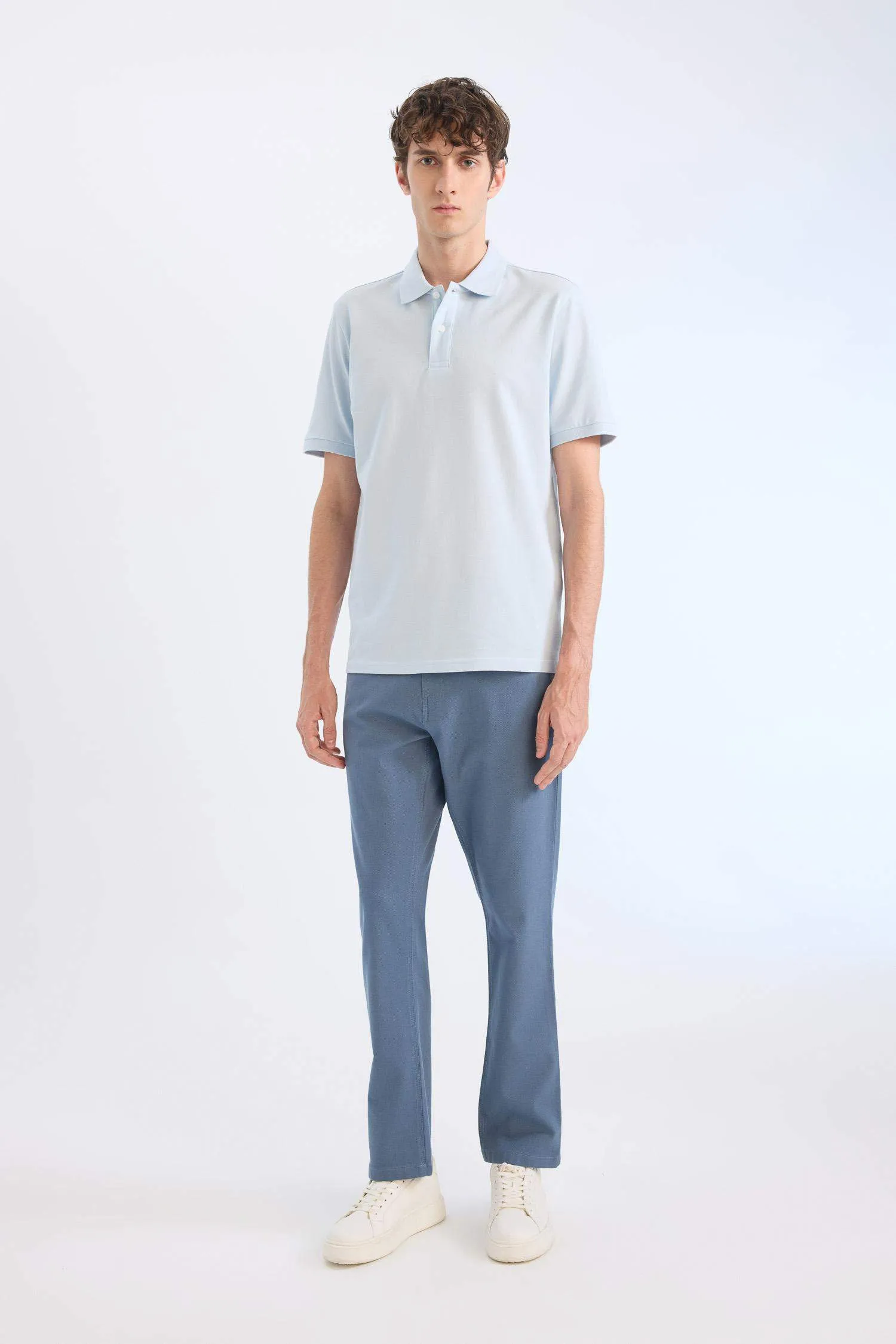 Slim Fit Fit Fit Narrow Leg Chino Canvas Pants