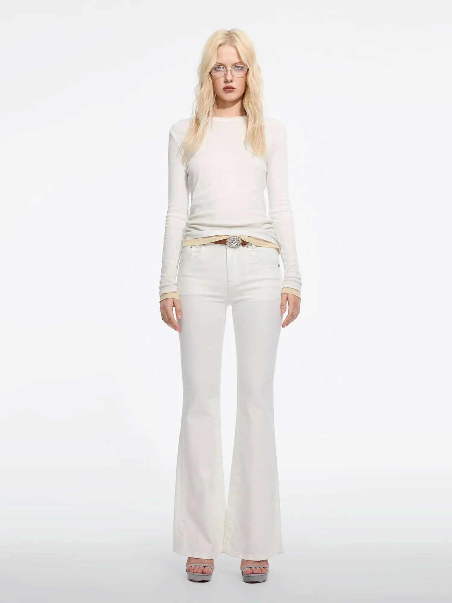 Slim-Fit Flared Jeans-240