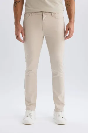Slim Fit Super Skinny Hem Chino Pants