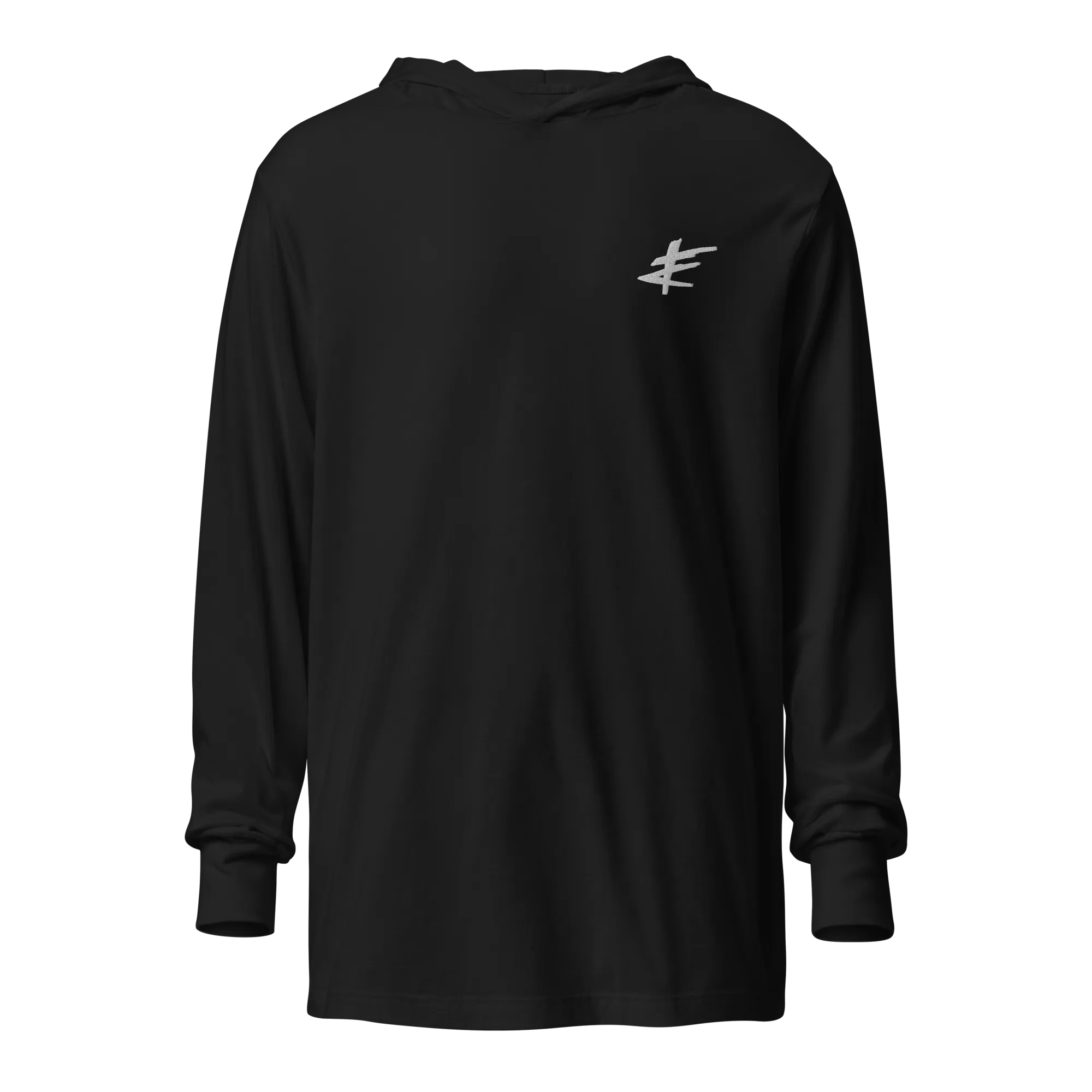 Small Logo Hooded long-sleeve tee