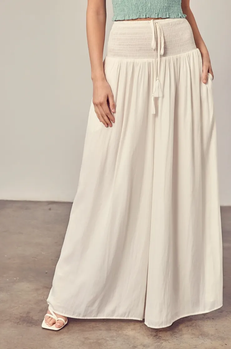 Smocked Flowy Pants