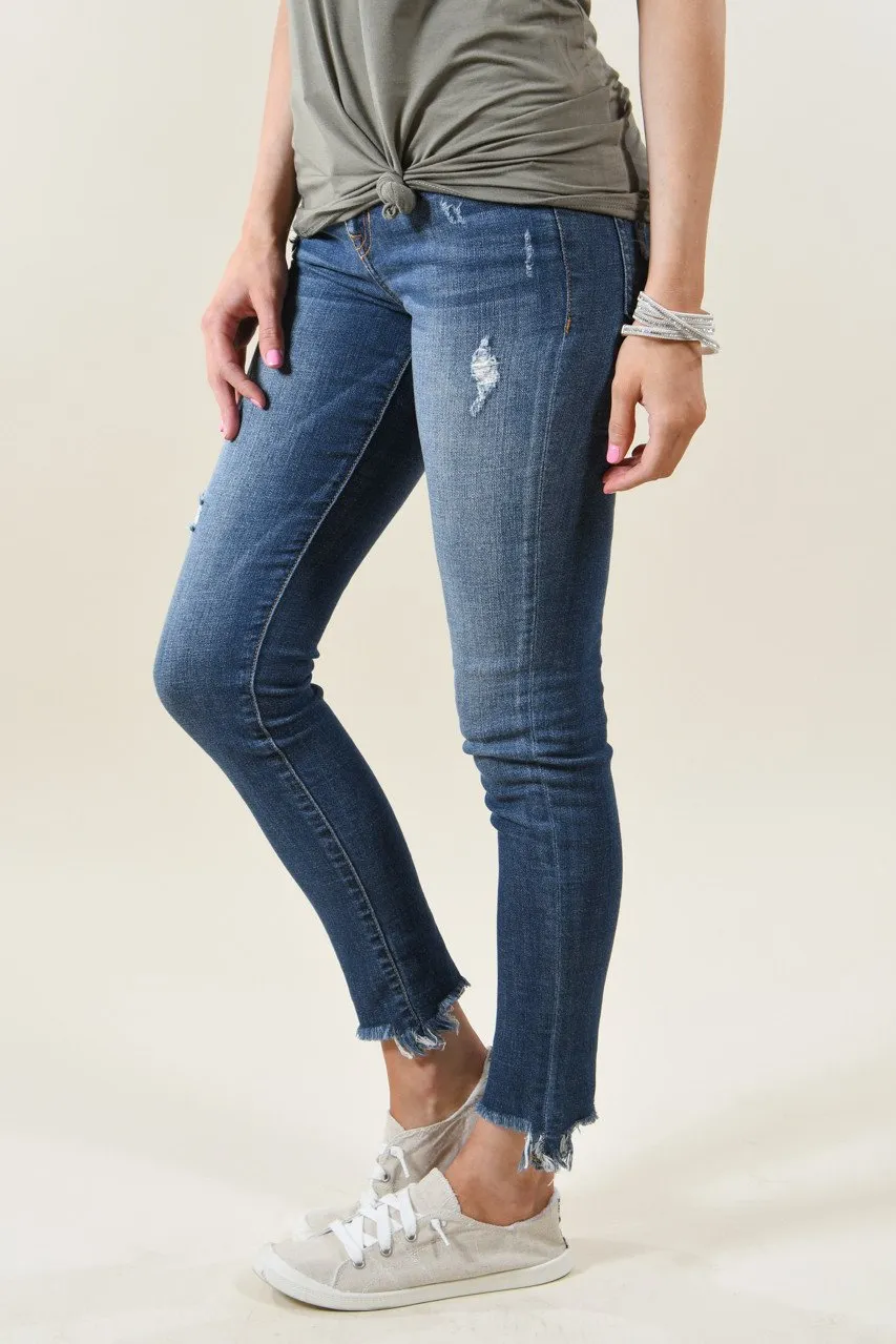 Sneak Peek Medium Wash Crop Jeans