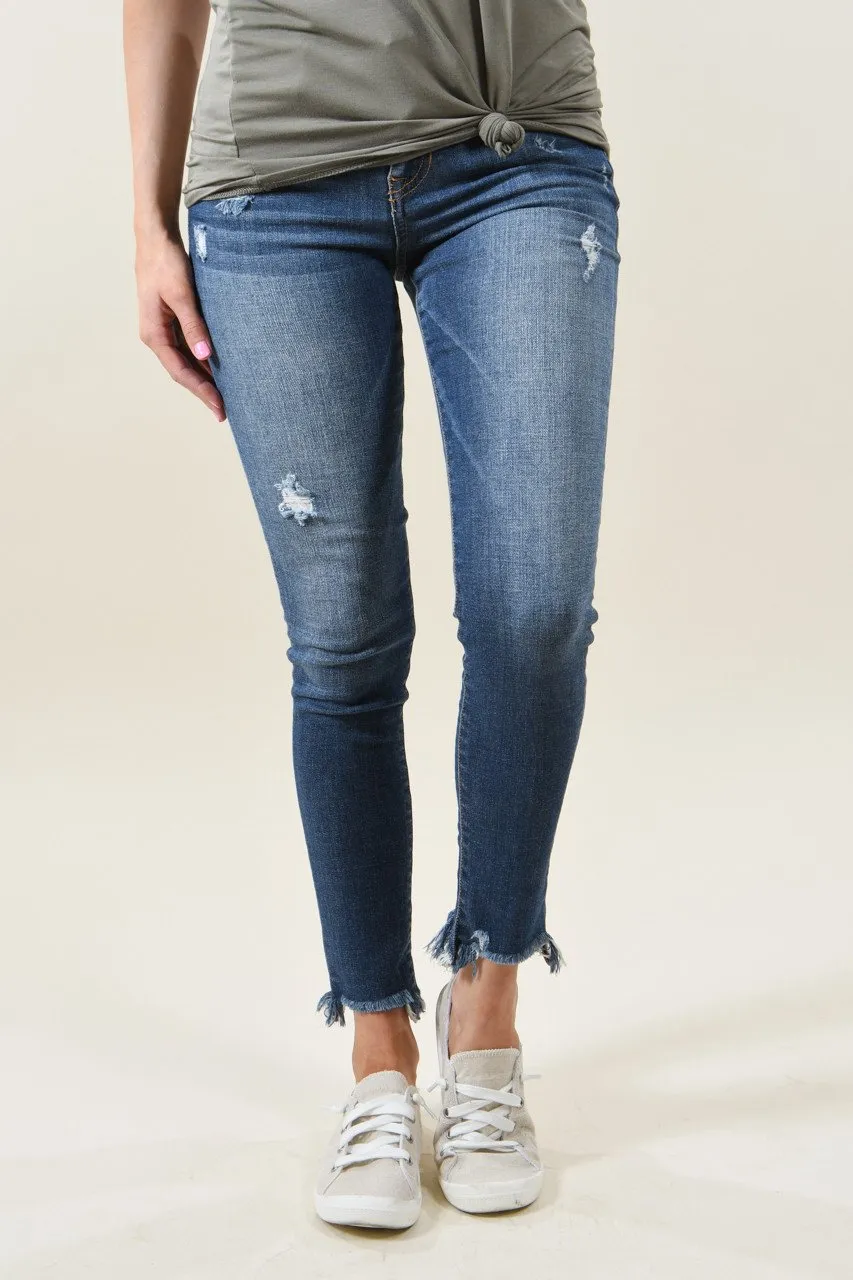 Sneak Peek Medium Wash Crop Jeans