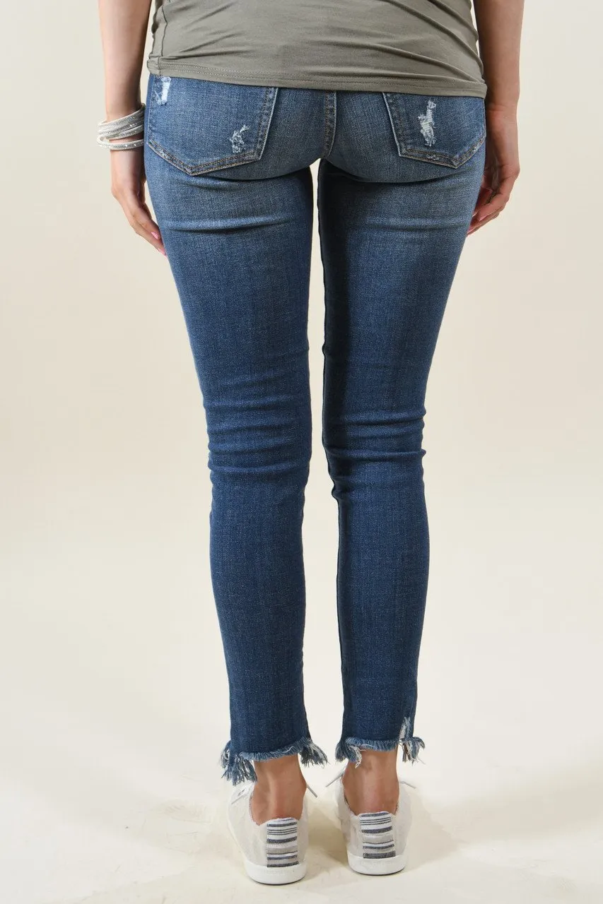 Sneak Peek Medium Wash Crop Jeans