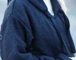 Solid Black Baja Hoodie Drug Rug
