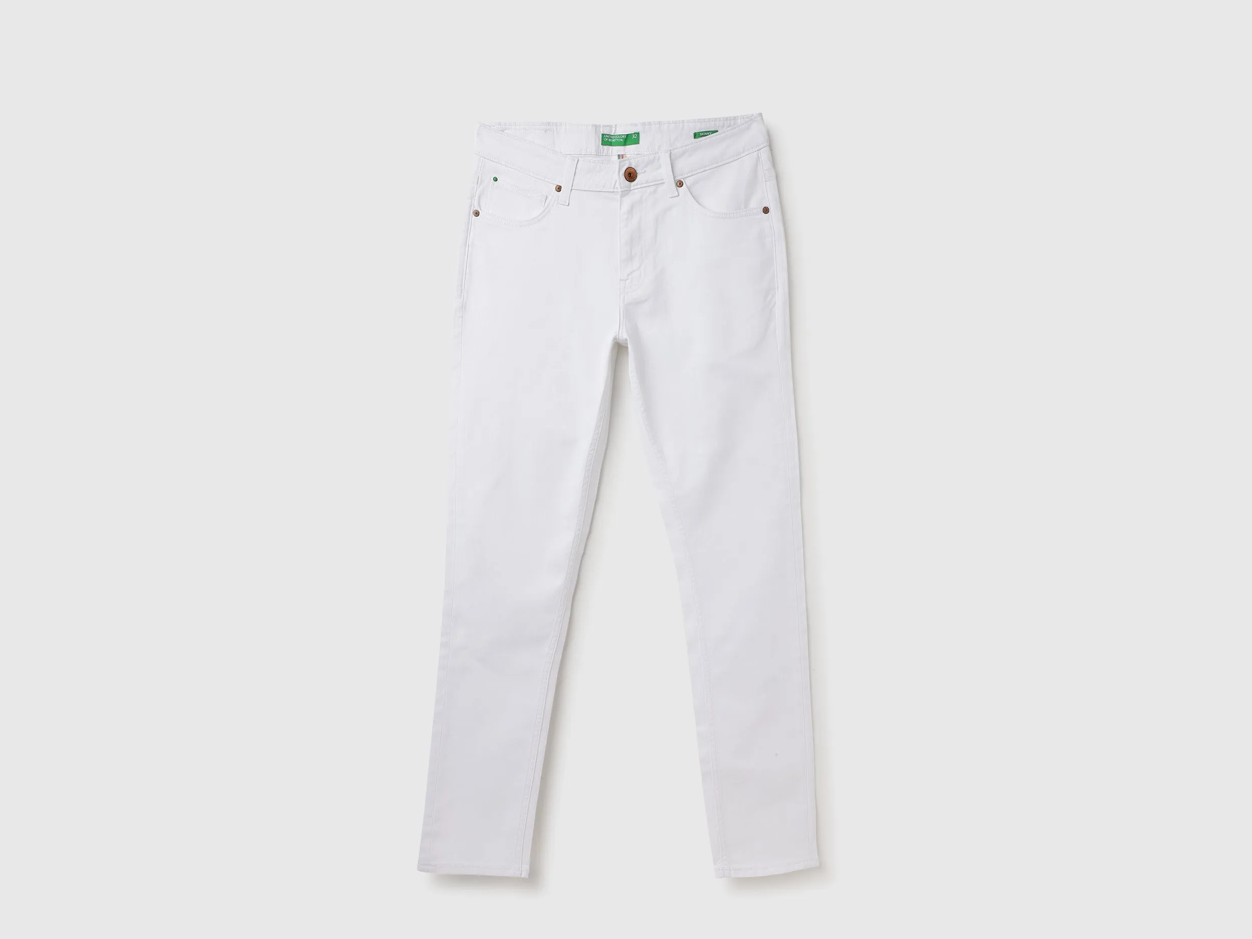 Solid Mid Rise Skinny Fit Jeans