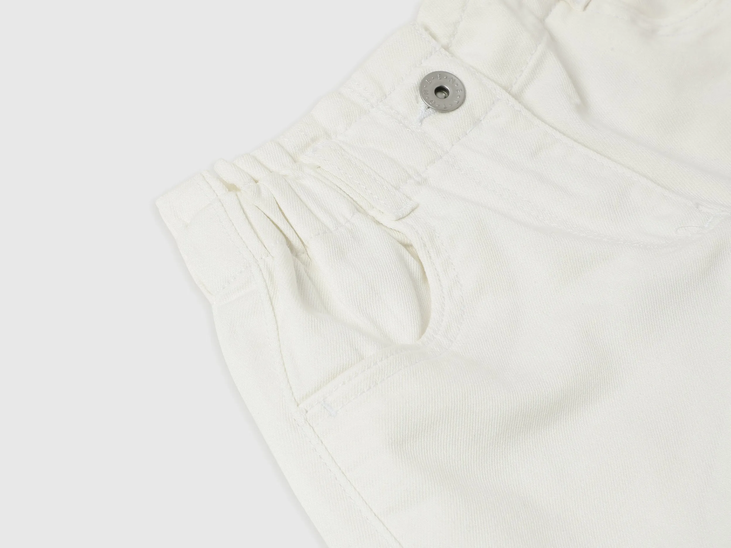 Solid Regular Fit Denim Shorts