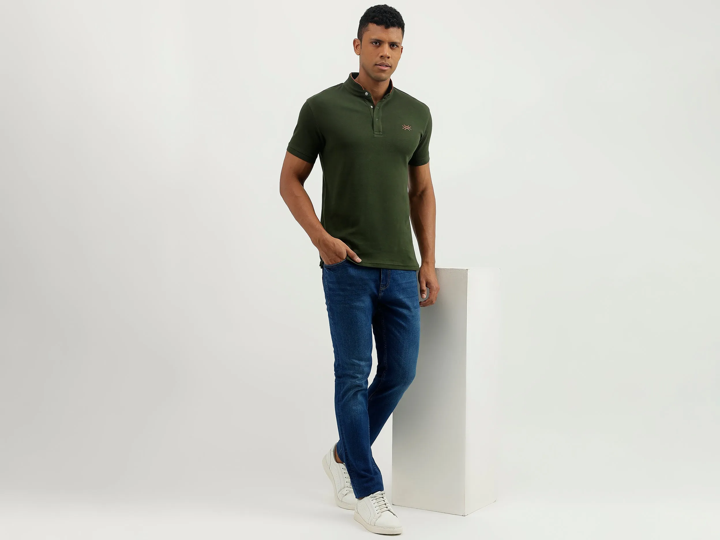 Solid Skinny Fit Jeans
