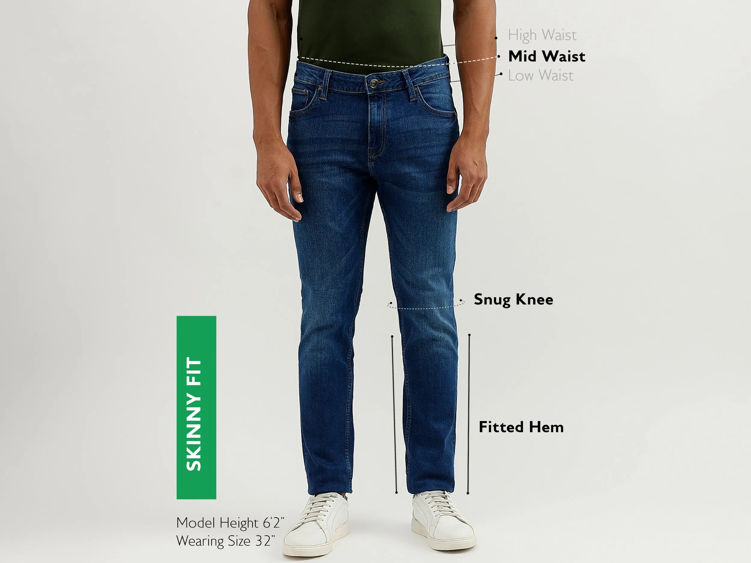 Solid Skinny Fit Jeans