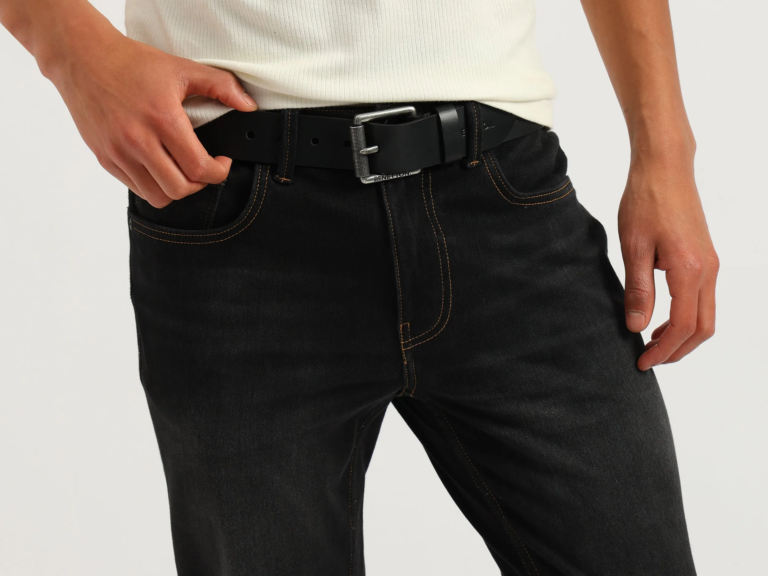 Solid Skinny Fit Jeans