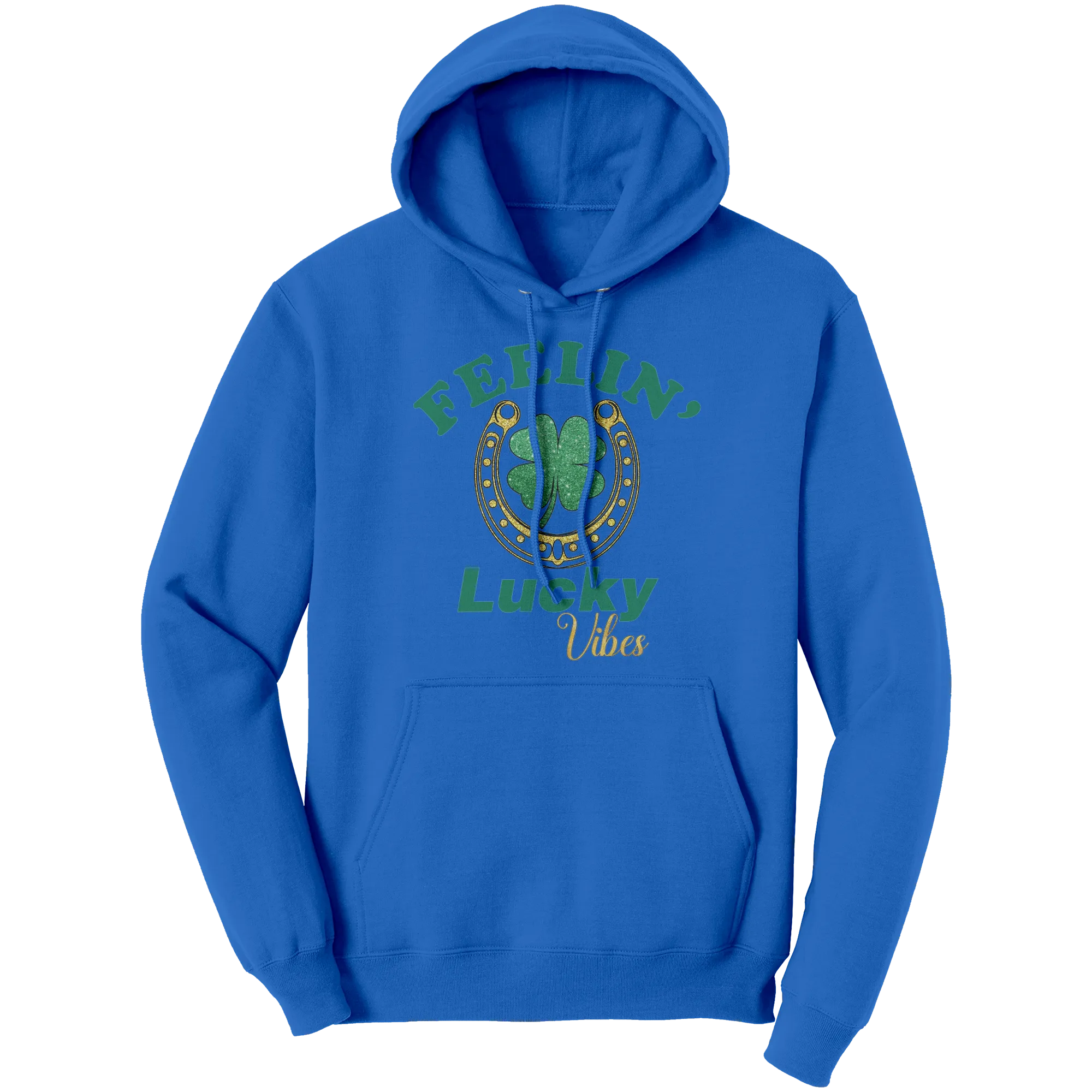 St Patricks Day Hoodie, Feeling Lucky Vibes Hoodie, St Patricks Hoodie, Shamrock Hoodie, Clover Leaf Hoodie, Irish Shirt, Womens Hoodie Gift