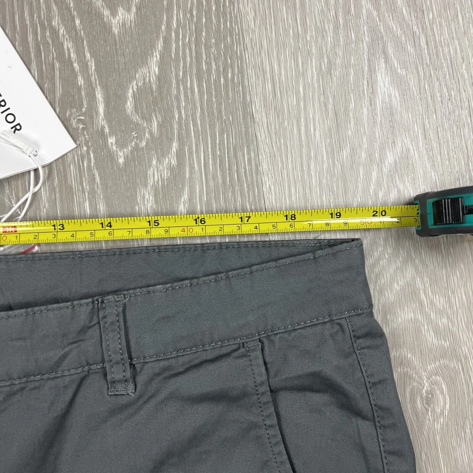 Staple Superior Mens Grey Chino Shorts Size 38 (New)