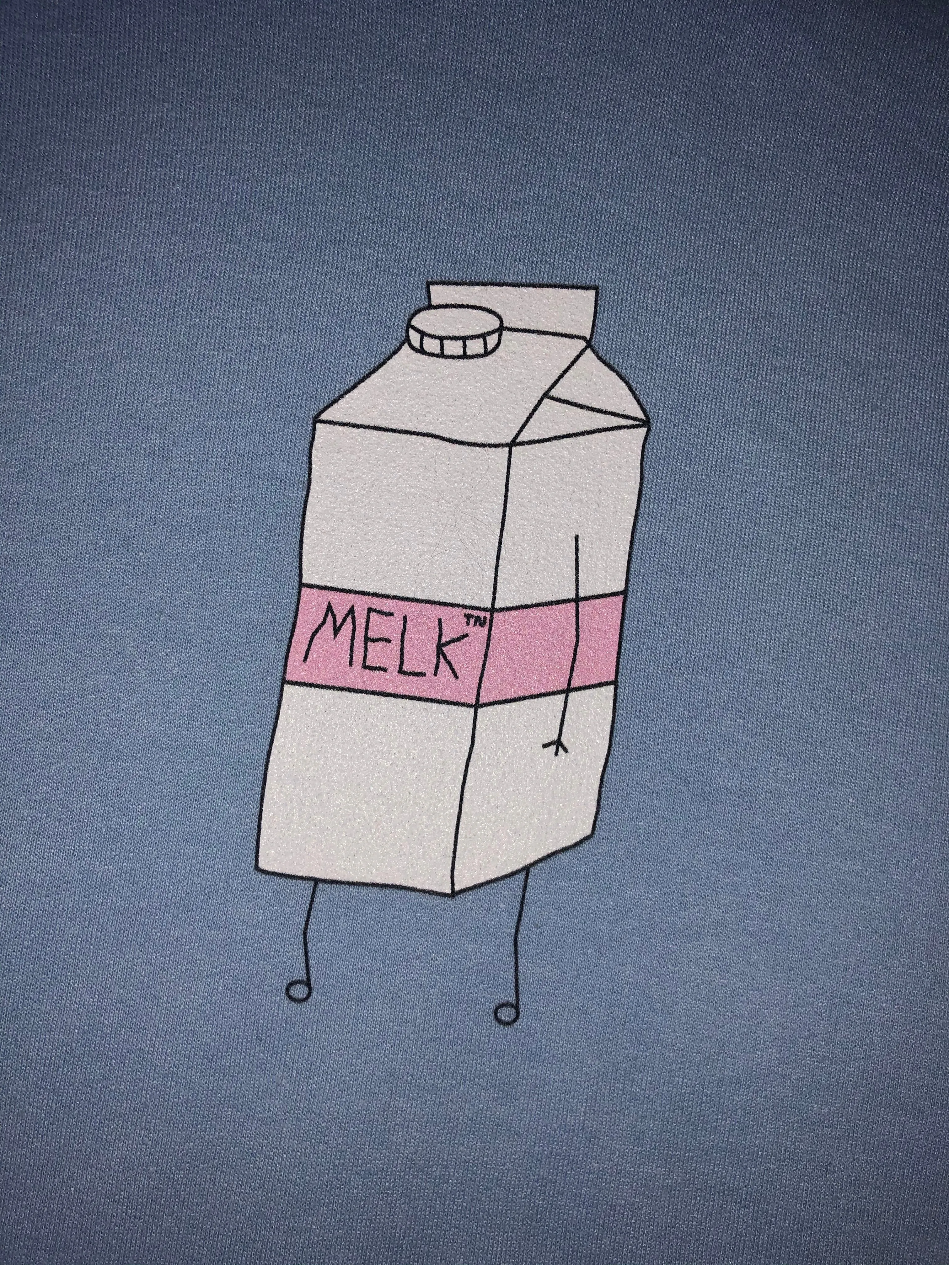 Strawberry MELK Hoodie (Light Blue)