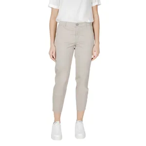 Street One Beige Cotton Jeans & Pant