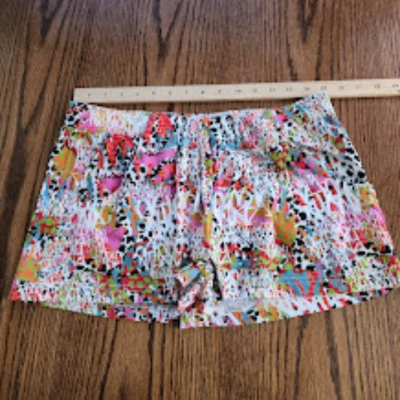 Stussy Pink Jamrock Shorts Medium Casual Pull On Pockets