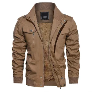 Stylish Long Sleeve Winter Bomber Jacket for Men