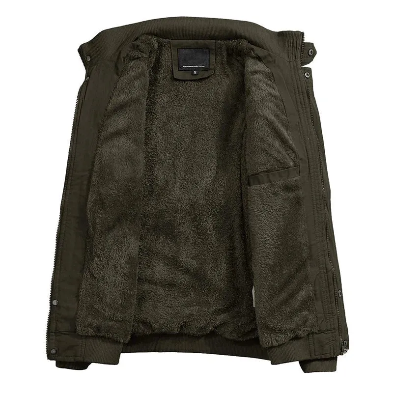 Stylish Long Sleeve Winter Bomber Jacket for Men