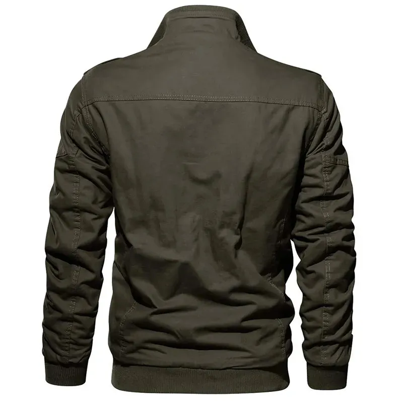 Stylish Long Sleeve Winter Bomber Jacket for Men