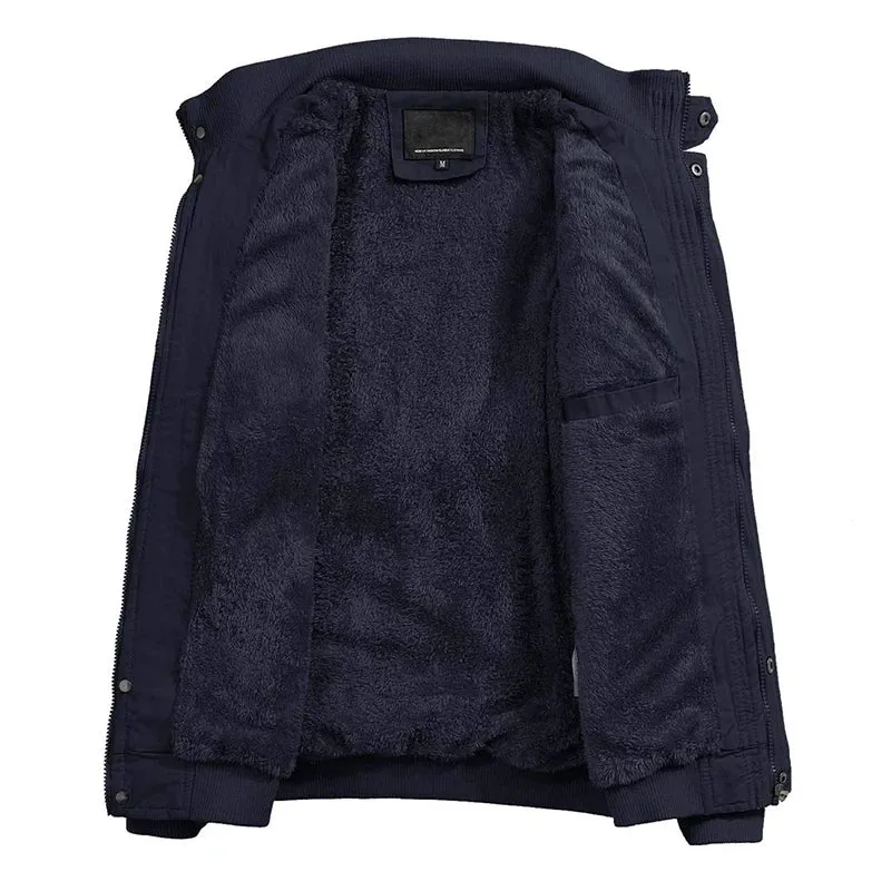 Stylish Long Sleeve Winter Bomber Jacket for Men