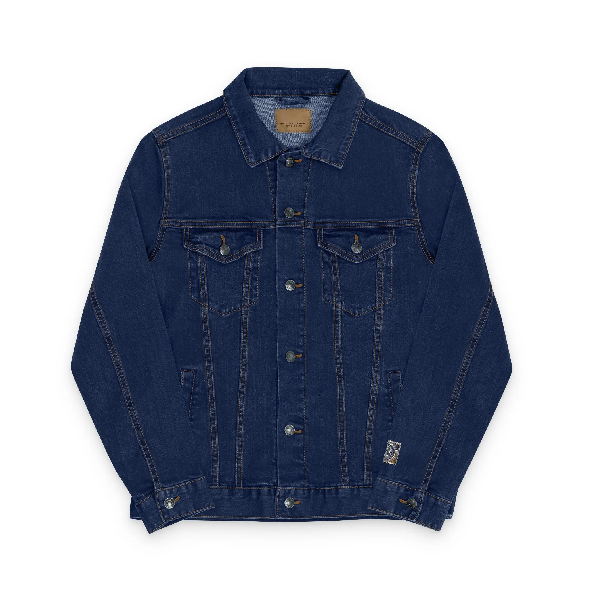 Stylish Unisex Embroidered Denim Jacket - Versatile Fashion Statement