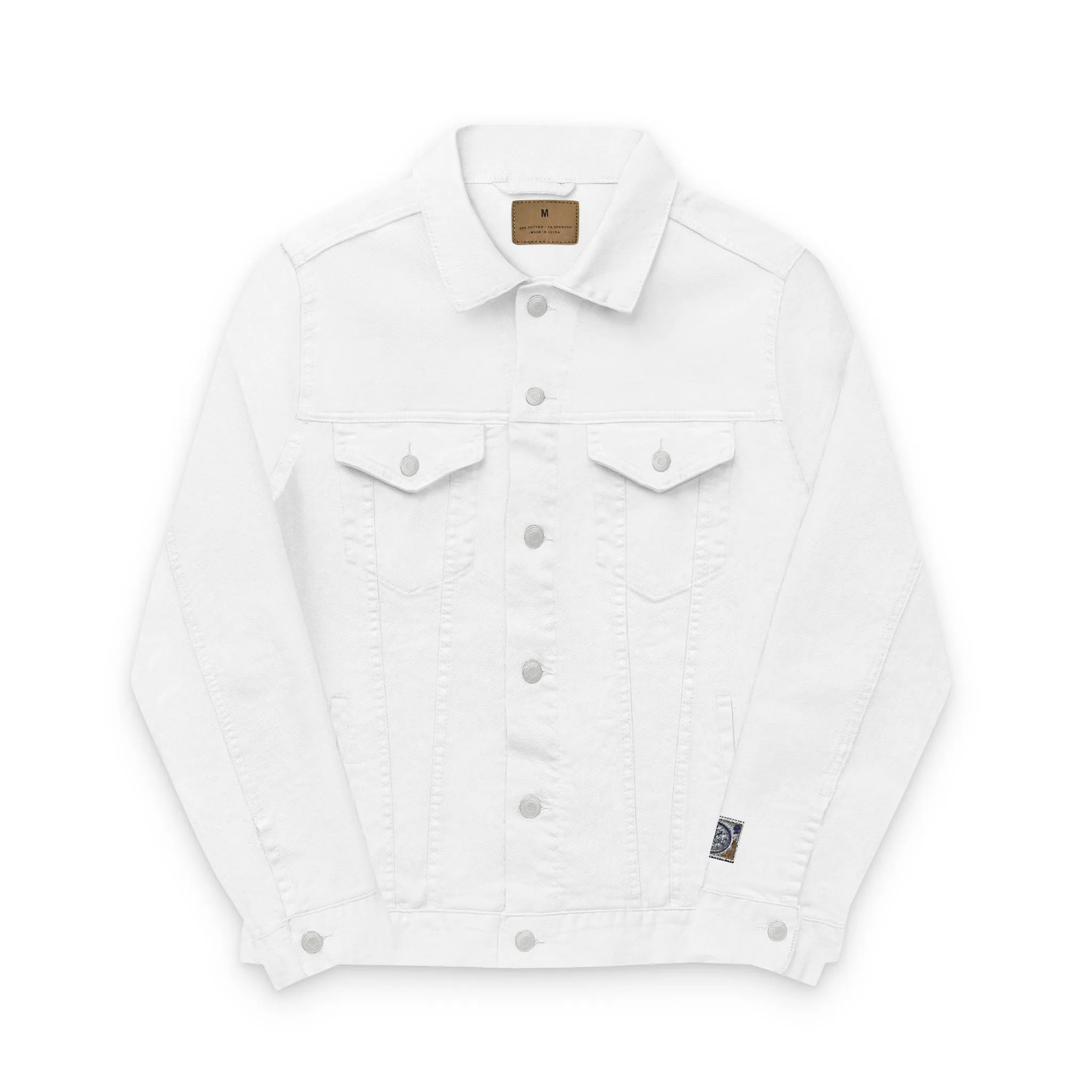 Stylish Unisex Embroidered Denim Jacket - Versatile Fashion Statement
