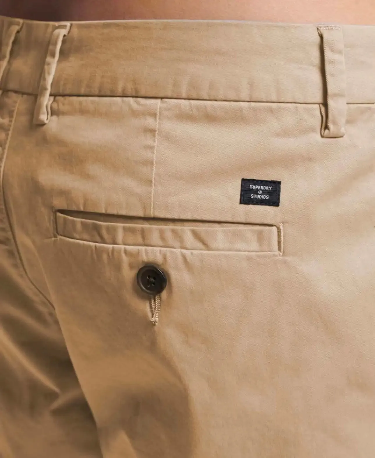 Superdry Studios Core Chino Shorts Shaker Beige