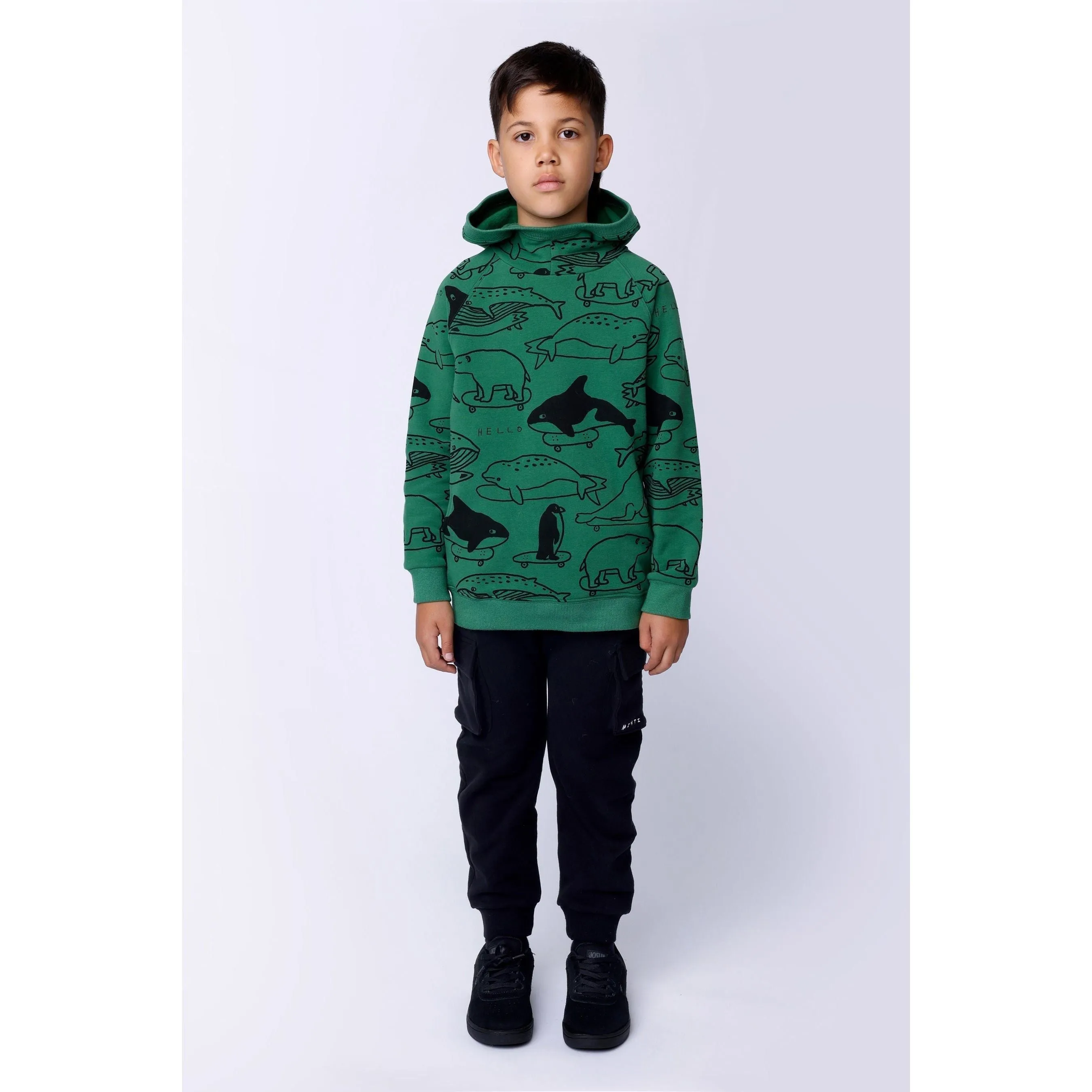 Surf Skate Animals Furry Hood