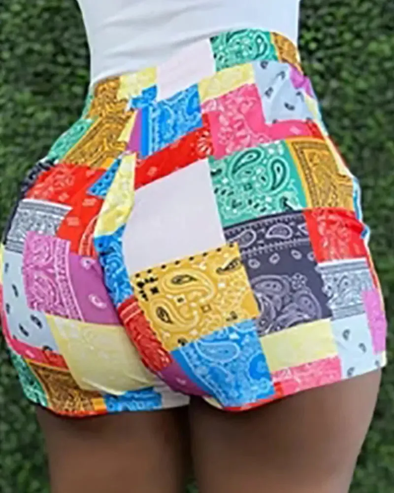Tank Top & Print Shorts
