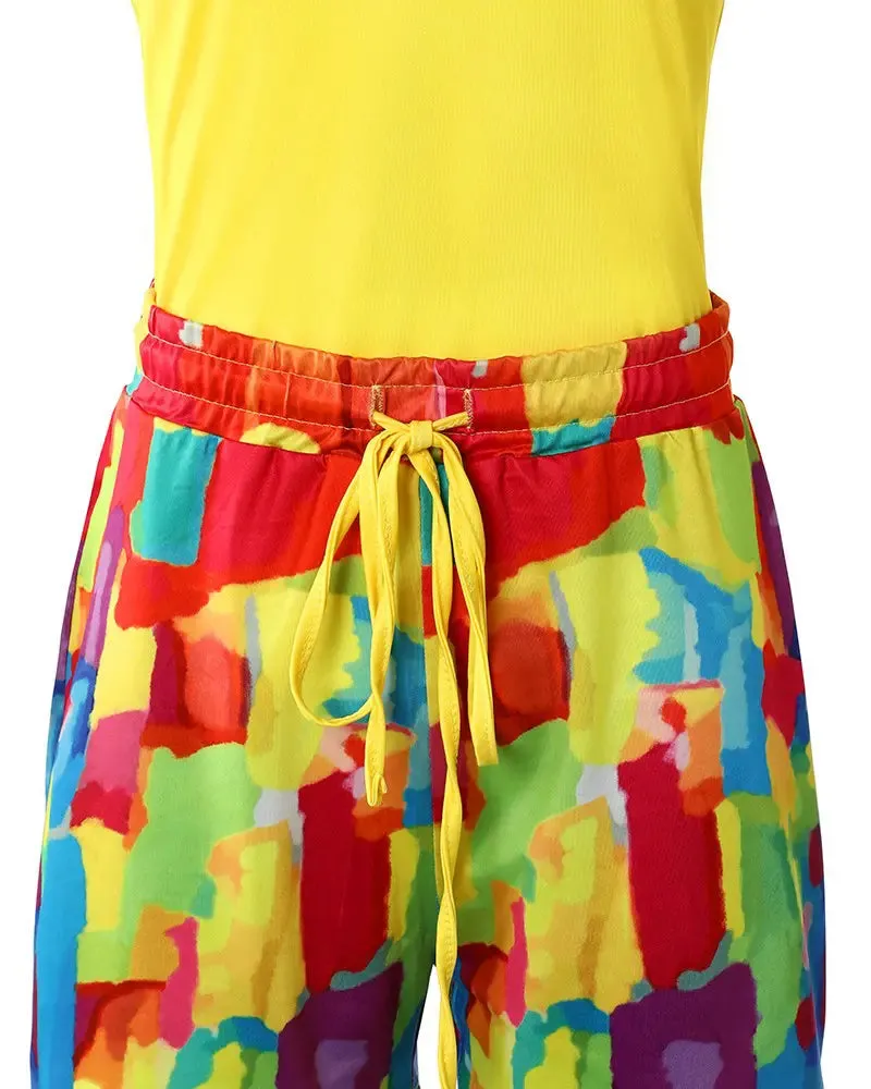 Tank Top & Print Shorts