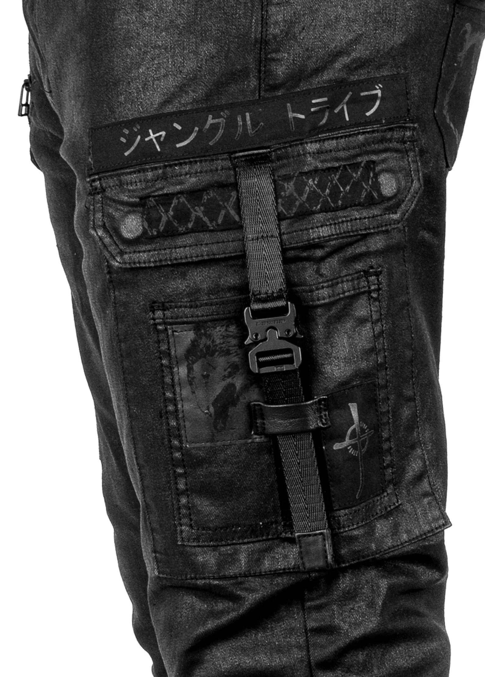 Tech11 Mens Wax Stretch Denim Jeans