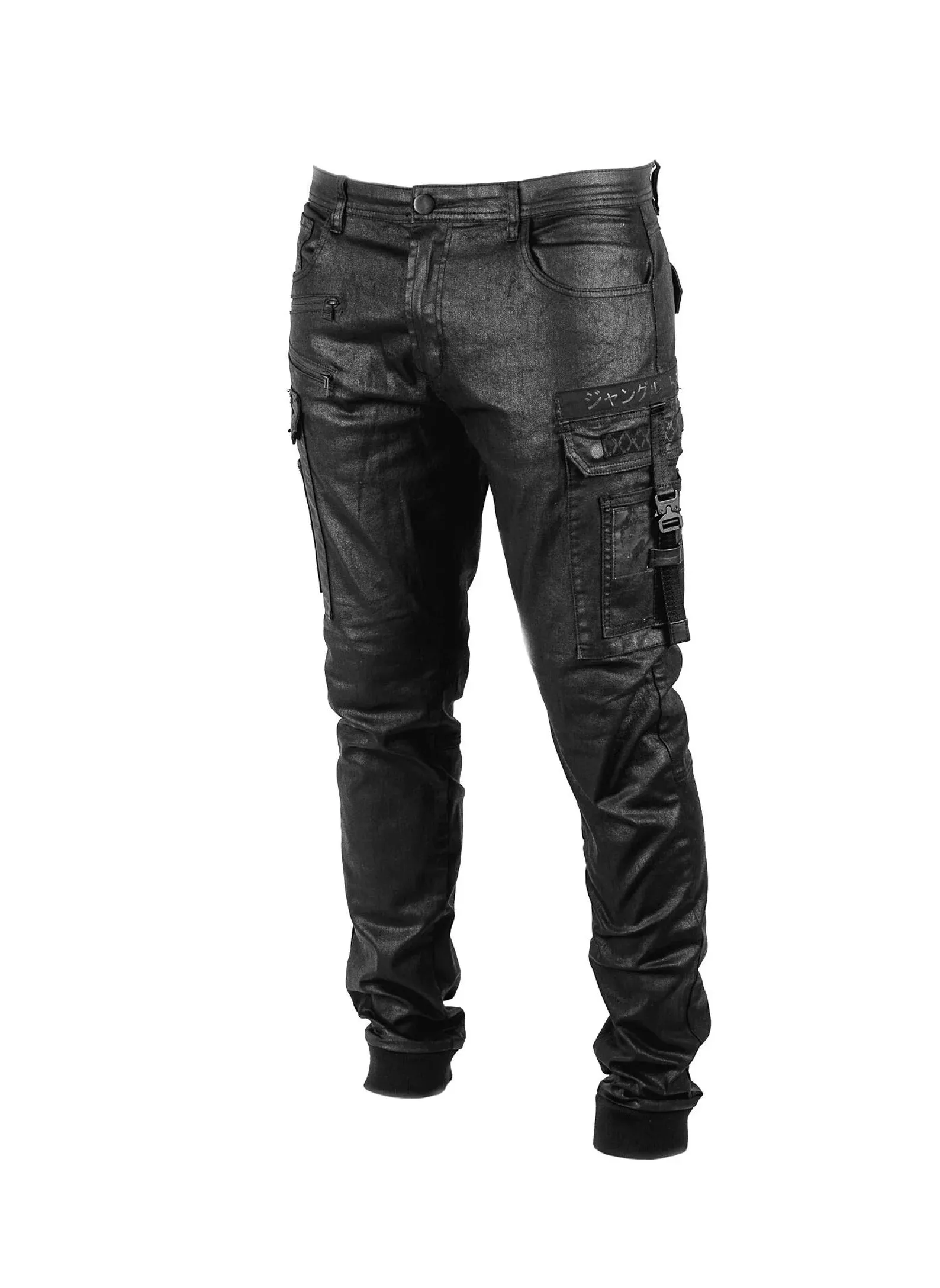 Tech11 Mens Wax Stretch Denim Jeans