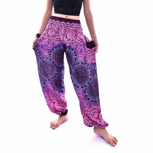 Thai Pants,Harem Pants,Comfy Pants,Yoga Clothing,Boho thai pants,Bohemian clothes,Music festival pants,Loose Yoga Trousers,Womens Yoga Pants