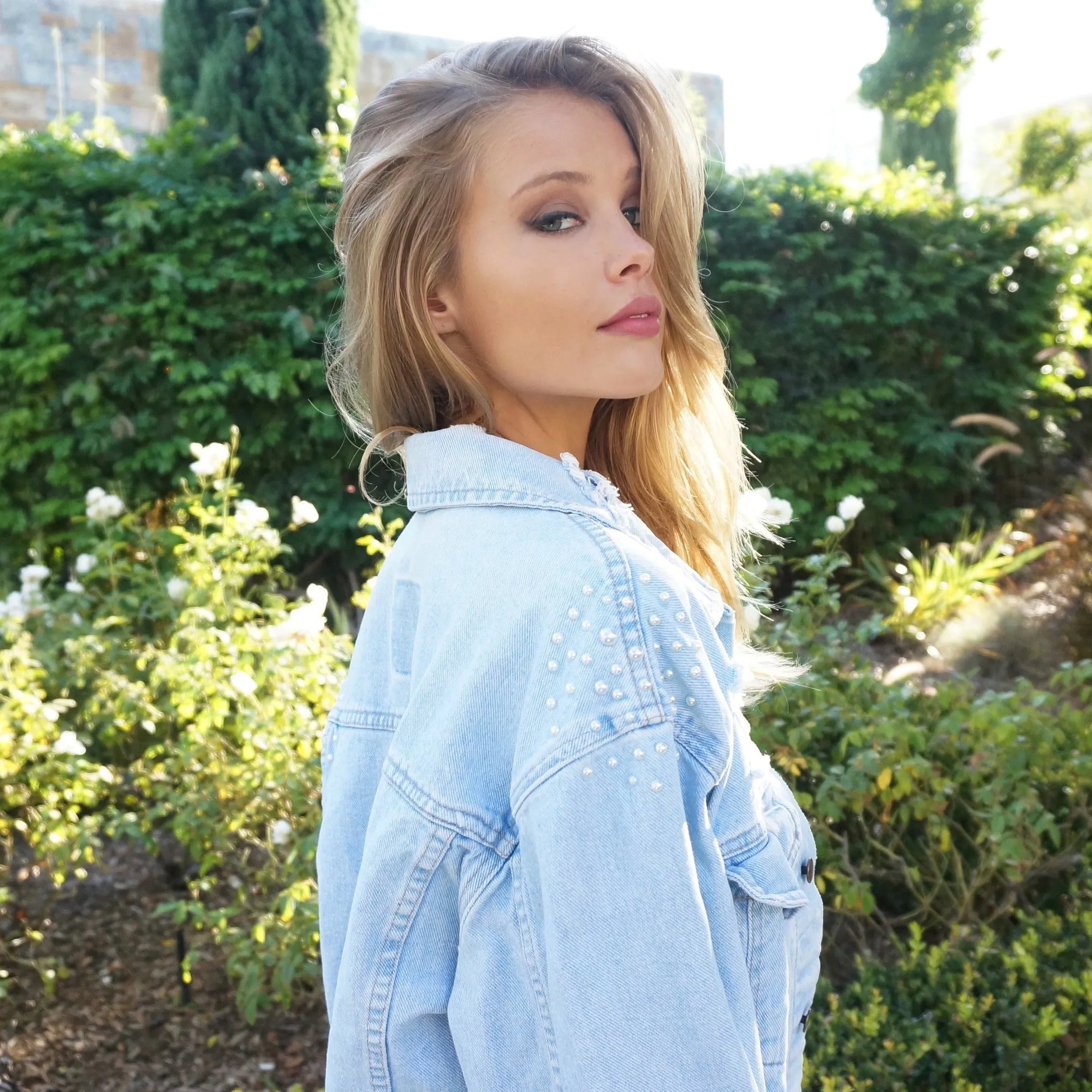 The Perfect Pearl Denim Jacket