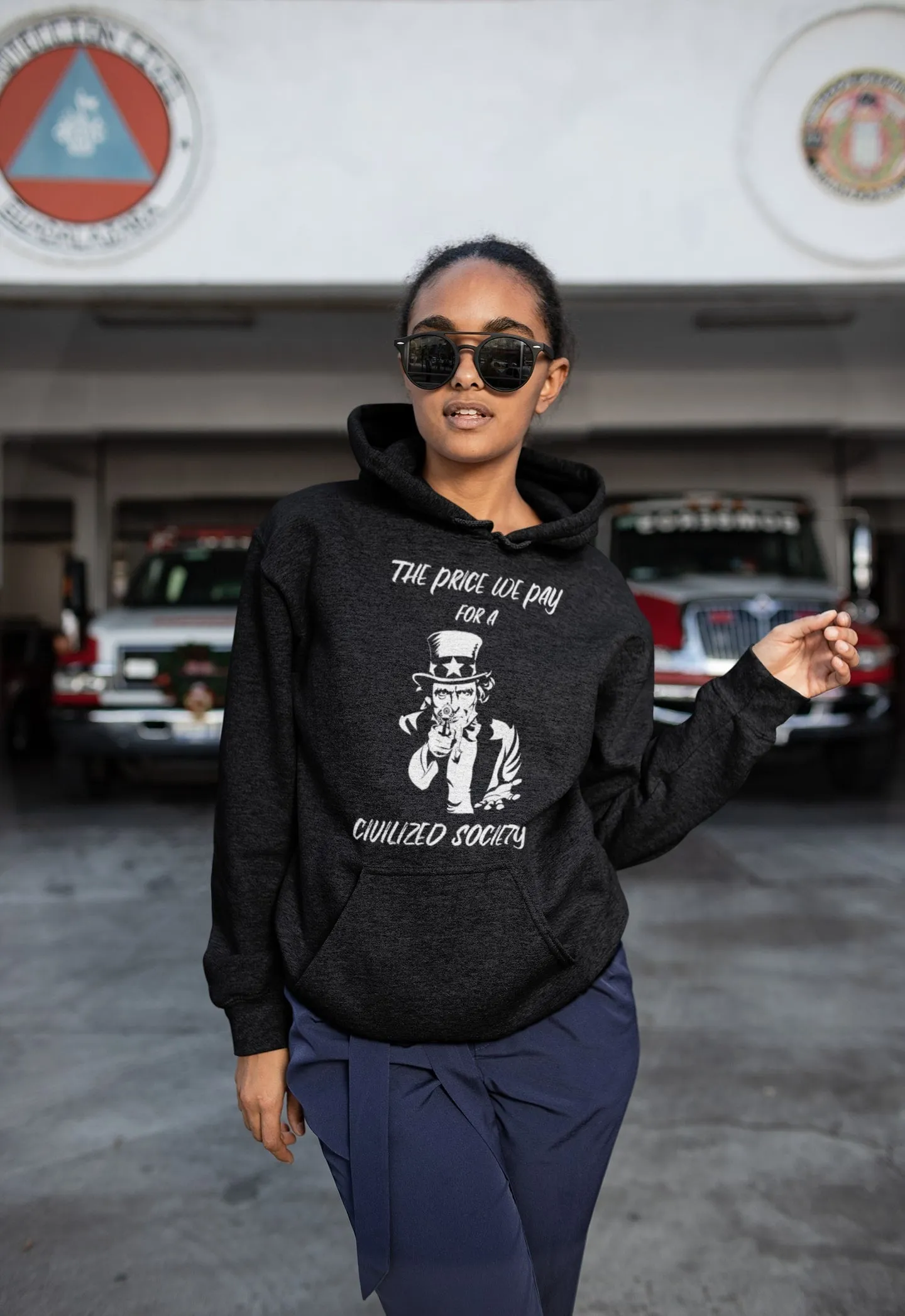 The Price We Pay for a Civilized Society Light Hoodie