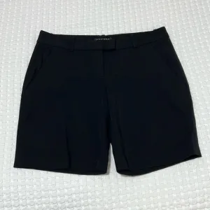 Theory Woman’s Black Waist Tab Chino Shorts
