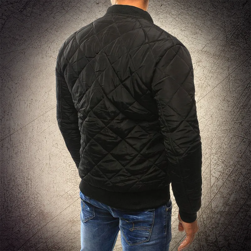 Timeless Men's Solid Color Bomber Jacket